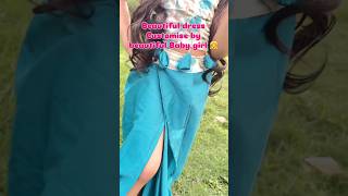 Drap skirt / designer crop top cutting and stitching #trending #fashion #viral #shorts #babygirl