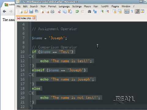 04 PHP - If Statement & Operators.flv