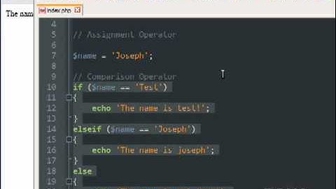 04 PHP - If Statement & Operators.flv