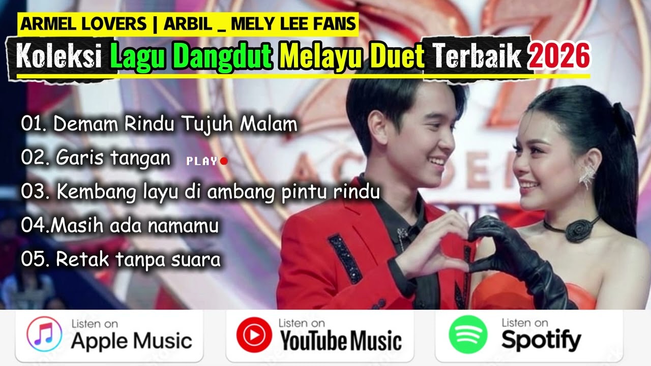 5 Lagu Melayu Spesial Arbil & Meli Lee Fans, Tatapan Matanya Gak Bisa Bohong!
