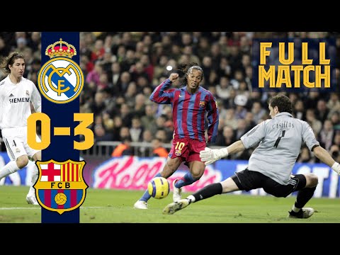 Full Match Real Madrid 0 3 Barca 2005 Relive Ronaldinho S