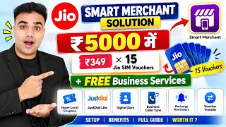 Jio Smart Merchant Solution ₹5000 15 FREE SIM Voucher! | JustDial Lite, Coupons & More | Full Guide  screenshot 5