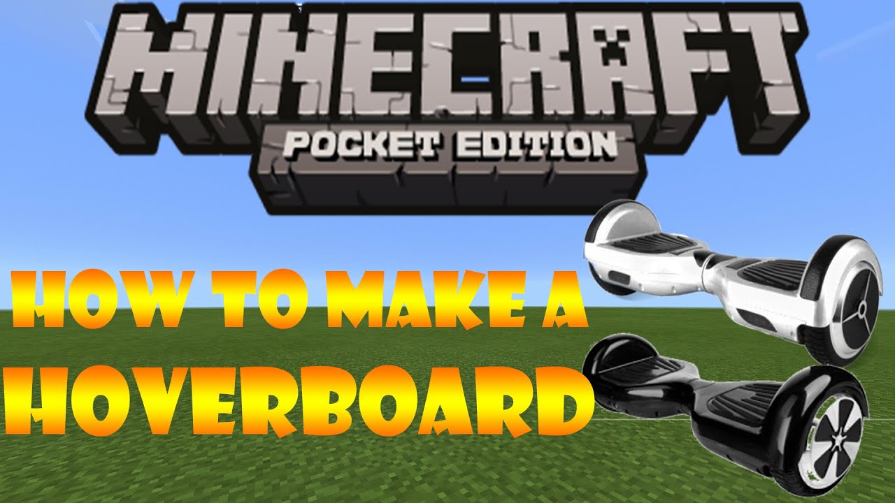 HOW TO MAKE A WORKING HOVERBOARD IN MINECRAFT PE (NO MODS) - YouTube