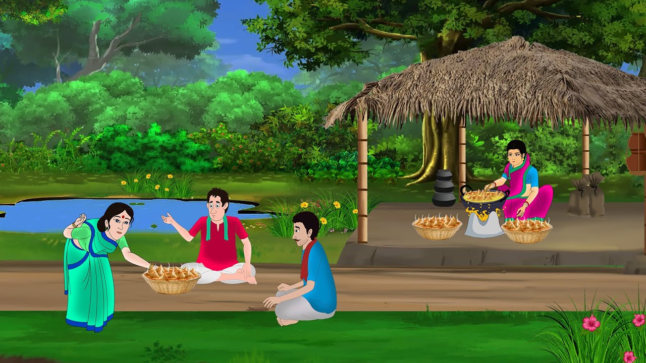 दो बहनों का नया कारोबार | Hindi Kahaniya | cartoon story | मोशन Toonz-Hindi