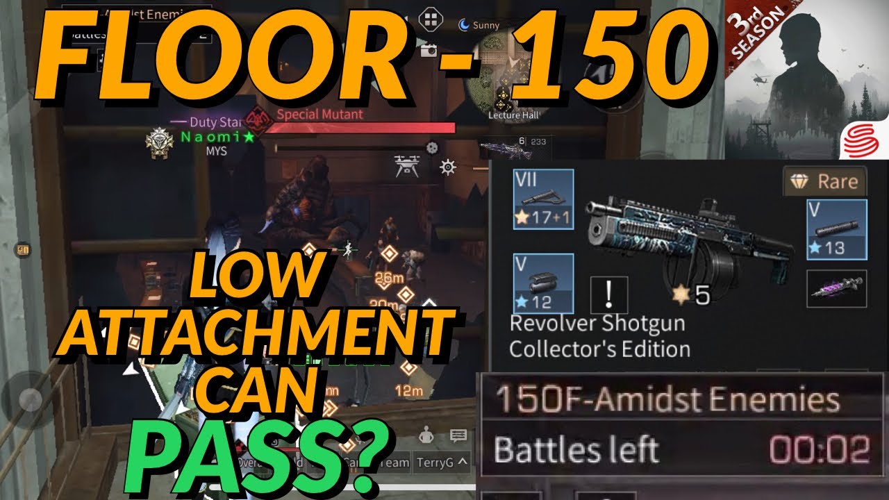 [Guider Of Dawn]DH- FLOOR 150 HOW TO BUG THIRD BOSS EASILY AND CAN I PASS WITH BLUE LOW ATTACHMENTS?