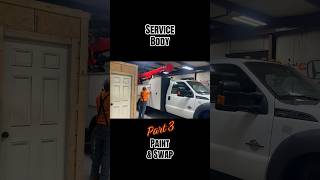 Service Body Paint &amp; Swap Part 3 #servicetruck #cranetruck #paint #worktruck #upfitter