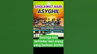 SHOLAWAT ASYGHIL SHOLAWAT SIBUK, AGAR TERHINDAR DARI KEDZOLIMAN #sholawatasyghil
