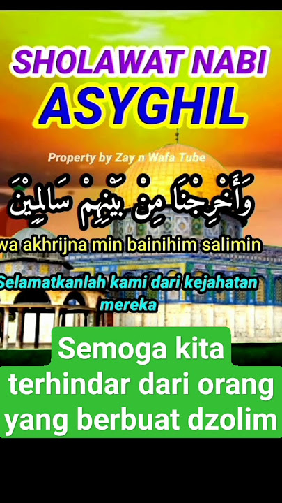 SHOLAWAT ASYGHIL SHOLAWAT SIBUK, AGAR TERHINDAR DARI KEDZOLIMAN #sholawatasyghil