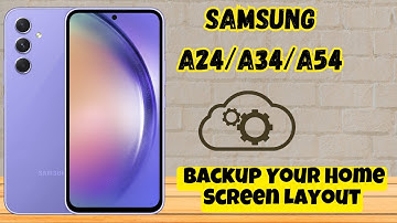 How to Backup Your Home Screen Layout Samsung A24 / A34 / A54 / A14