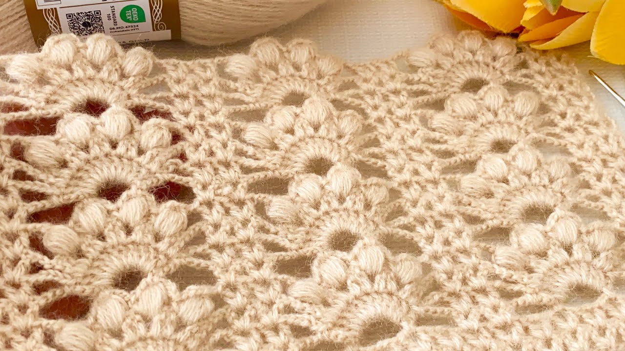 First in All Kinds of Projects🌸Crochet Blouse, Shawl Pattern Tutorial for Beginners