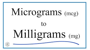 How to Convert Micrograms (mcg) to Milligrams (mg) – Step-by-Step Guide with  Examples