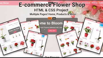 🌸 Building a Flower Shop Website | HTML & CSS Tutorial | Step-by-Step Guide