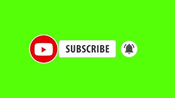 Youtube Animated Green screen Subscribe button with bell icon sound /click subscribe button