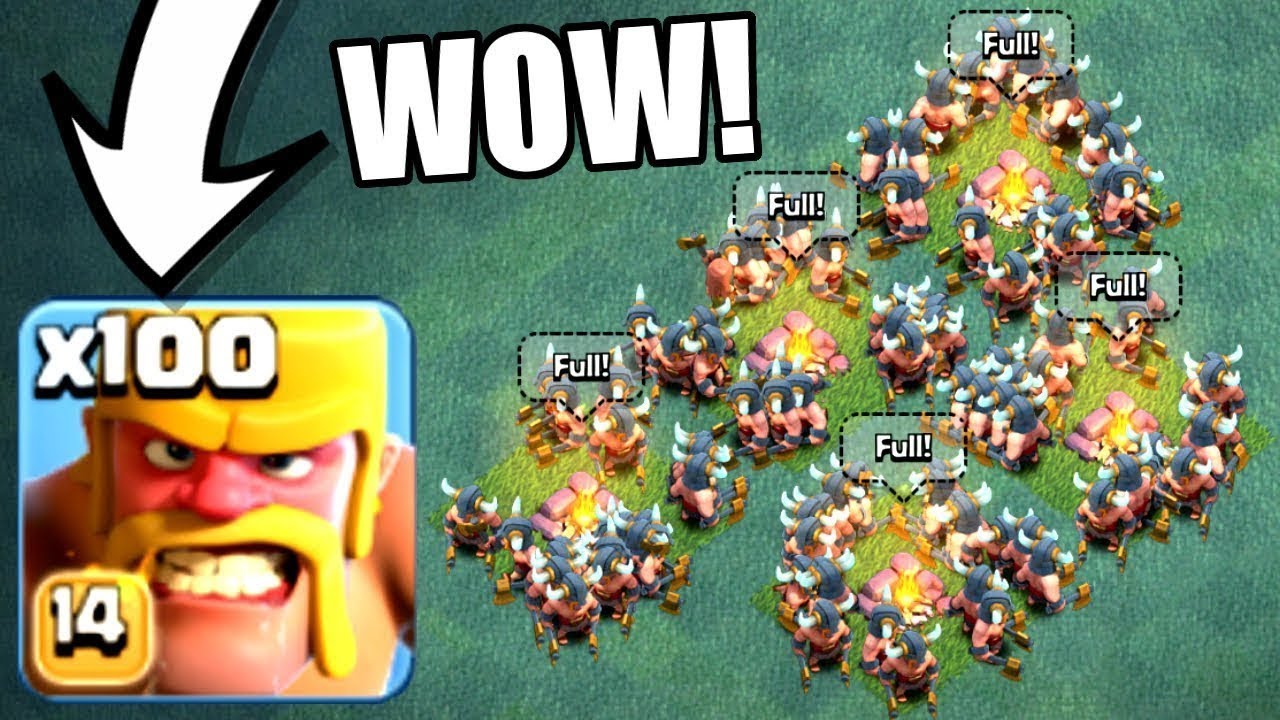 let's see the Power of Max ☺ Barbarian in BUILDER base town ⚔ clash of ...