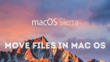 How to move files on Mac without copying them