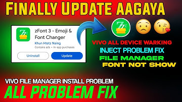 Zfont New Update | Zfont iso emoji File manager font not show problem solved |Zfont inject problem|