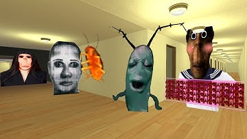 POV CUTE OBUNGA PLANKTON COCKROACH AND ALL BOTS GMOD #garrysmod100k  #Nextbots