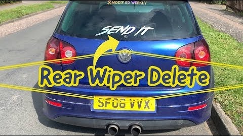 Rear Wiper Delete - Golf R32