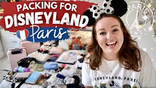 PACK WITH ME: DISNEYLAND PARIS! 🇫🇷 🏰 winter Disney outfits, bags & ears • packing hacks & tips! 🤩