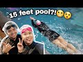 Learning how to swim in a 15 ft pool  conquer your fear program  easy swim ph ess swimming school