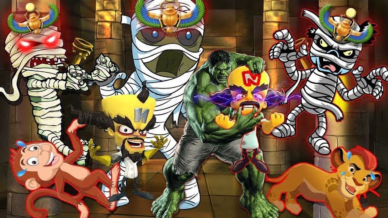 هالك واصدقاءه الاسد سيمبا والقرد تيمور يكسبون تذاكر رحلة الى مصر وهناك يواجه الدكتور المخترع الشرير