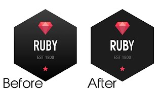 How to Create a Logo of RUBY - Adobe Illustrator - Complete Tutorial - Step By Step