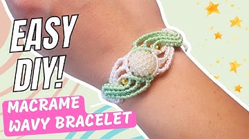 DIY Wavy Macrame Bracelet – Easy Step-by-Step Tutorial!