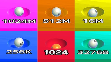 Live : 2048 Satisfying Games- iOS Android all levels Gameplay 👌🙌😎👏 Walkthrough BallRun Infinity mode