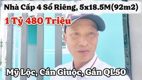 💥Chỉ 1 Tỷ 480, Sổ Hồng Riêng, 5x18.5m, Căn Nhà Cấp 4 Đẹp Cho Gia Đình Trẻ An Cư, Gần Quốc Lộ 50🤝