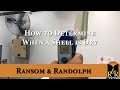 How to determine when a shell is dry