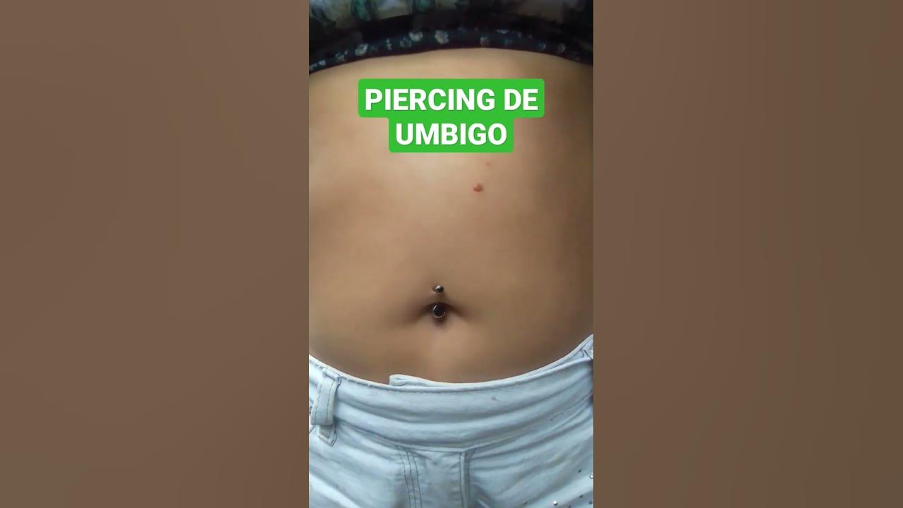 PIERCING de UMBIGO CICATRIZADO! PEDRA ZIRCÔNIA BLACK! #piercing # ...