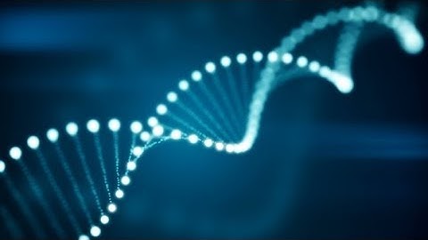 Rotating DNA Glowing Molecule on Blue Background | Videohive Project Templates