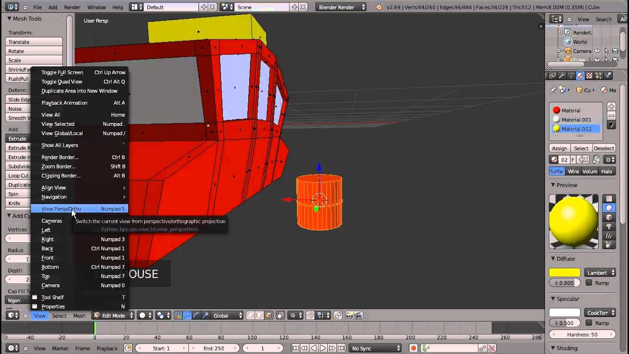 Video Tutorial Cara Membuat Mobil Dengan Blender Animasi 3D