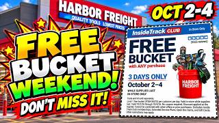 🚨Harbor Freight FREE Bucket Weekend JUST Dropped! - What You MIGHT Want to BUY! | 10/2 Thru 10/4!