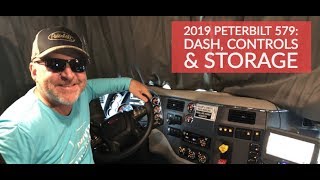 2019 Peterbilt 579 Truck Tour  Interior Dash, Controls & Storage