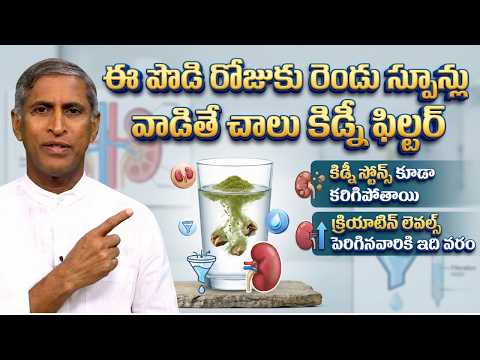 Kidney Stones & Filter | ఈ పొడి రోజుకు రెండు స్పూన్లు వాడితే చాలు ! | Dr Manthena Satyanarayana Raju
