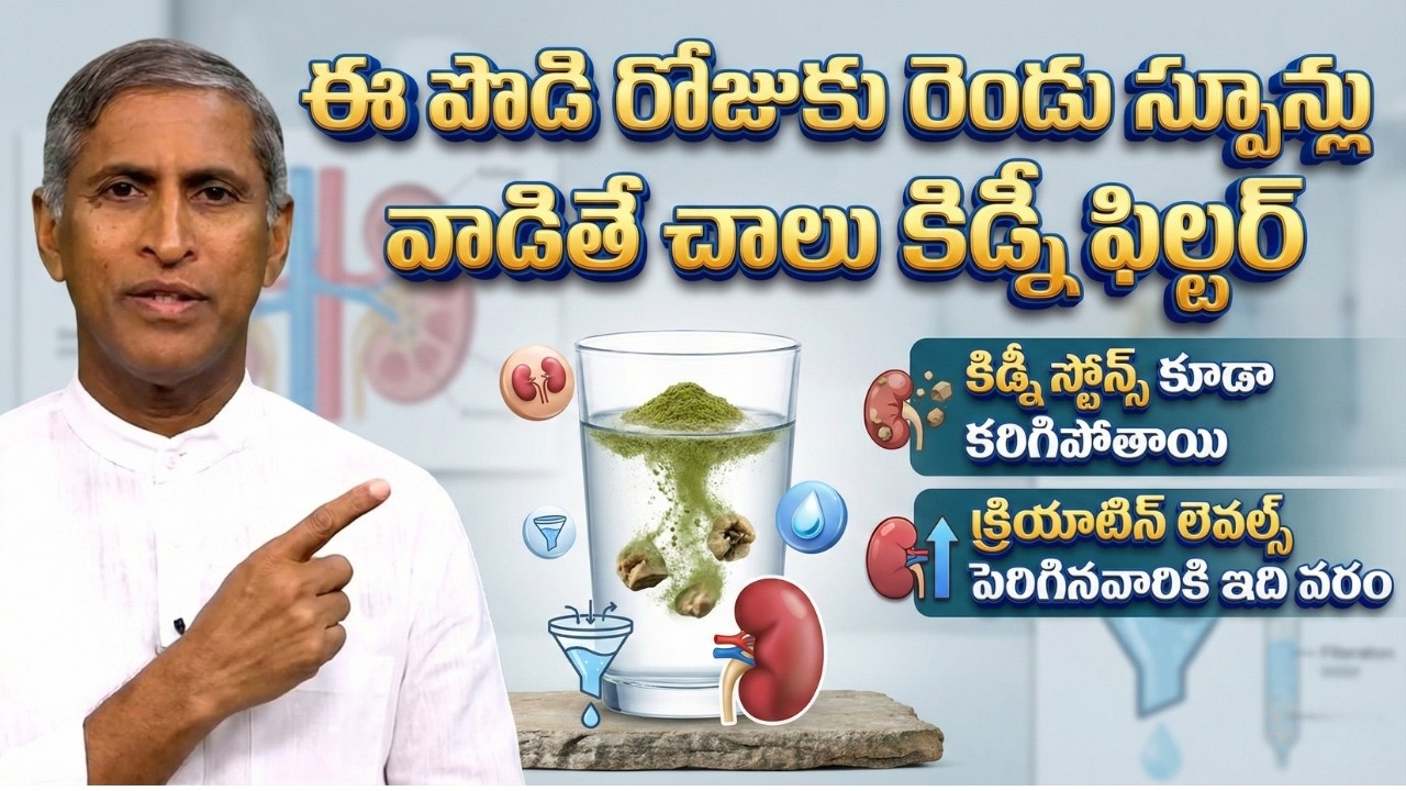 Kidney Stones & Filter | ఈ పొడి రోజుకు రెండు స్పూన్లు వాడితే చాలు ! | Dr Manthena Satyanarayana Raju