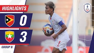 🇹🇱 TIMOR-LESTE 0-3 MYANMAR 🇲🇲 | #MSIGSERENITYCUP2025 HIGHLIGHTS