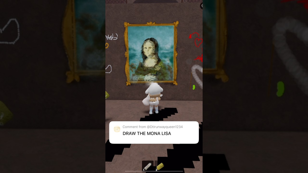 Roblox Spray Paint Mona Lisa Roblox Art Drawing 