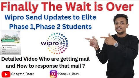 Wipro onboarding update | Wipro onboarding wipro start sending mail for onboarding | Wipro joining