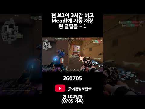 현 브1이 발로 3시간 하고 Meadl에 자동 저장된 클립들 일부 - 1