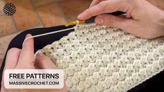 EXCLUSIVE Crochet Pattern for Beginners! 💛 ⚡️ SUPER EASY & FAST Crochet Stitch for Blankets & Bags by Massive Crochet 19,450 views 1 month ago 9 minutes, 16 seconds