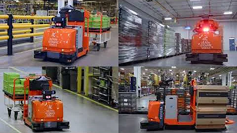 Toyota Center Controlled Rider and Core Tow Tractor Automated Forklift Video