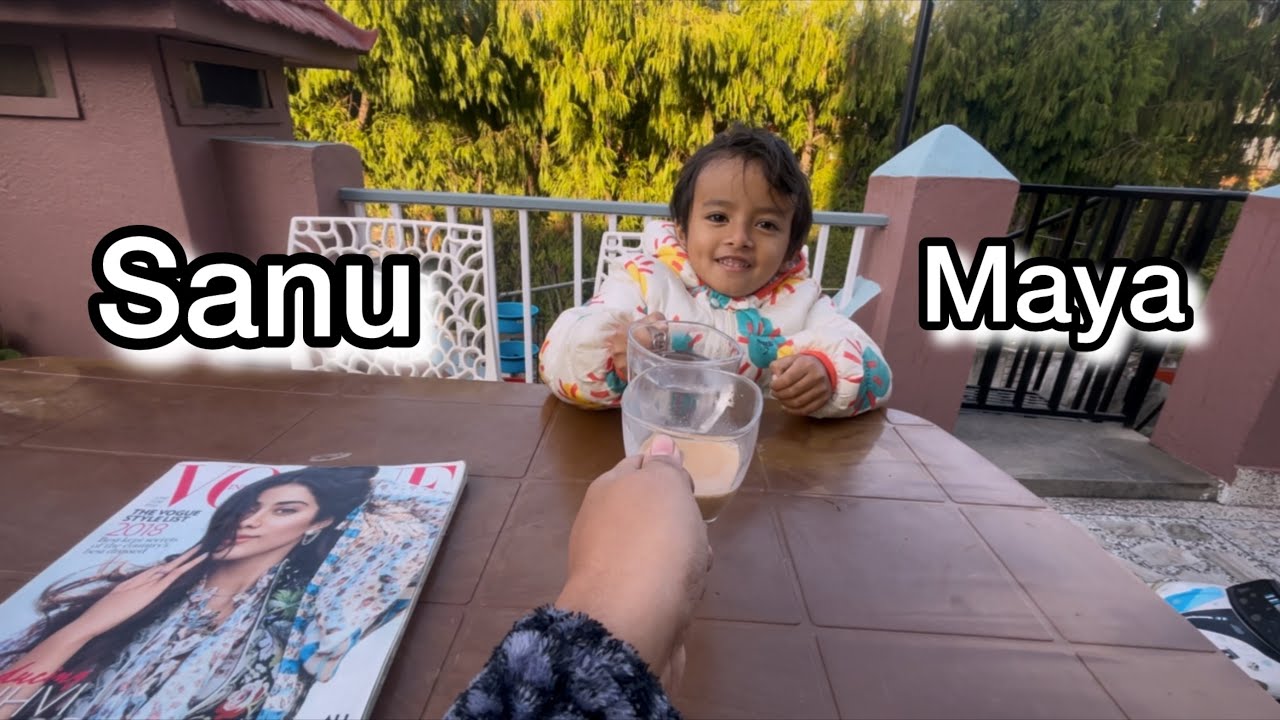 Morning with mero Sanu Maya…☕️😍❤️ @yuvaankarkimahat229 