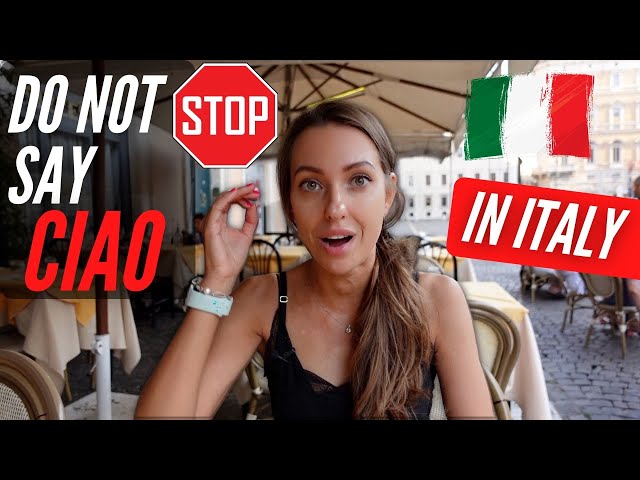 DO NOT SAY CIAO IN ITALY! First time in Rome, Italy - Stop Saying CIAO to EVERYONE. class=