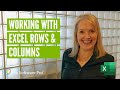 Microsoft Excel: Rows and Columns; Inserting, Deleting, Editing Rows and Columns in a Worksheet
