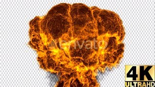 Fire Explosion with Alpha (4K) - VFX