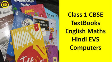 Class 1 CBSE TextBooks || English Maths Hindi EVS Computers