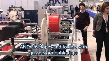 Folder Gluer machine Box Plus 2 , making DHL Envelops with Double Sided Tape and Tear Tape