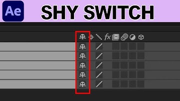 Hide layers with Shy Switch - Adobe After Effects Tutorial